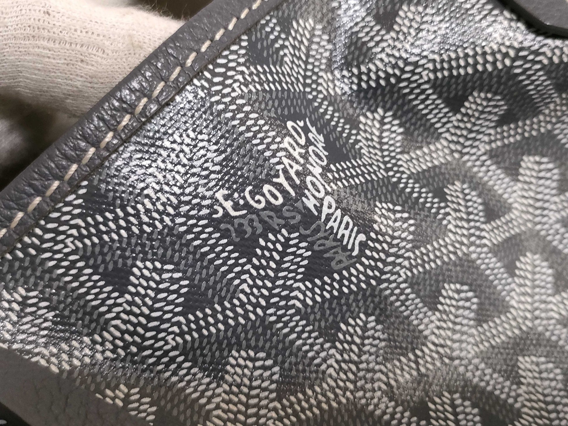 GOYARD Saint Louis PM PVC x Leather Tote Bag