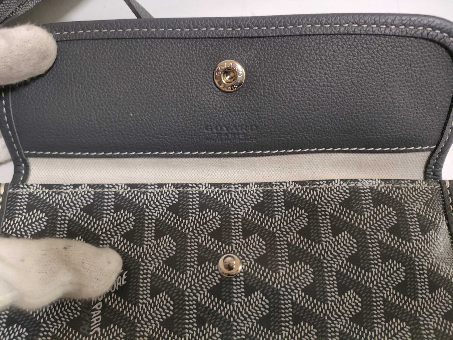 GOYARD Saint Louis PM PVC x Leather Tote Bag