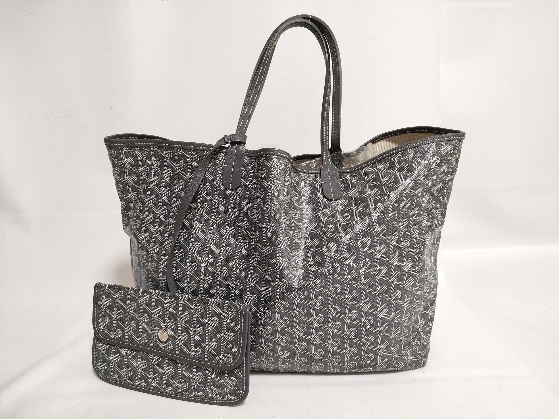 GOYARD Saint Louis PM PVC x Leather Tote Bag