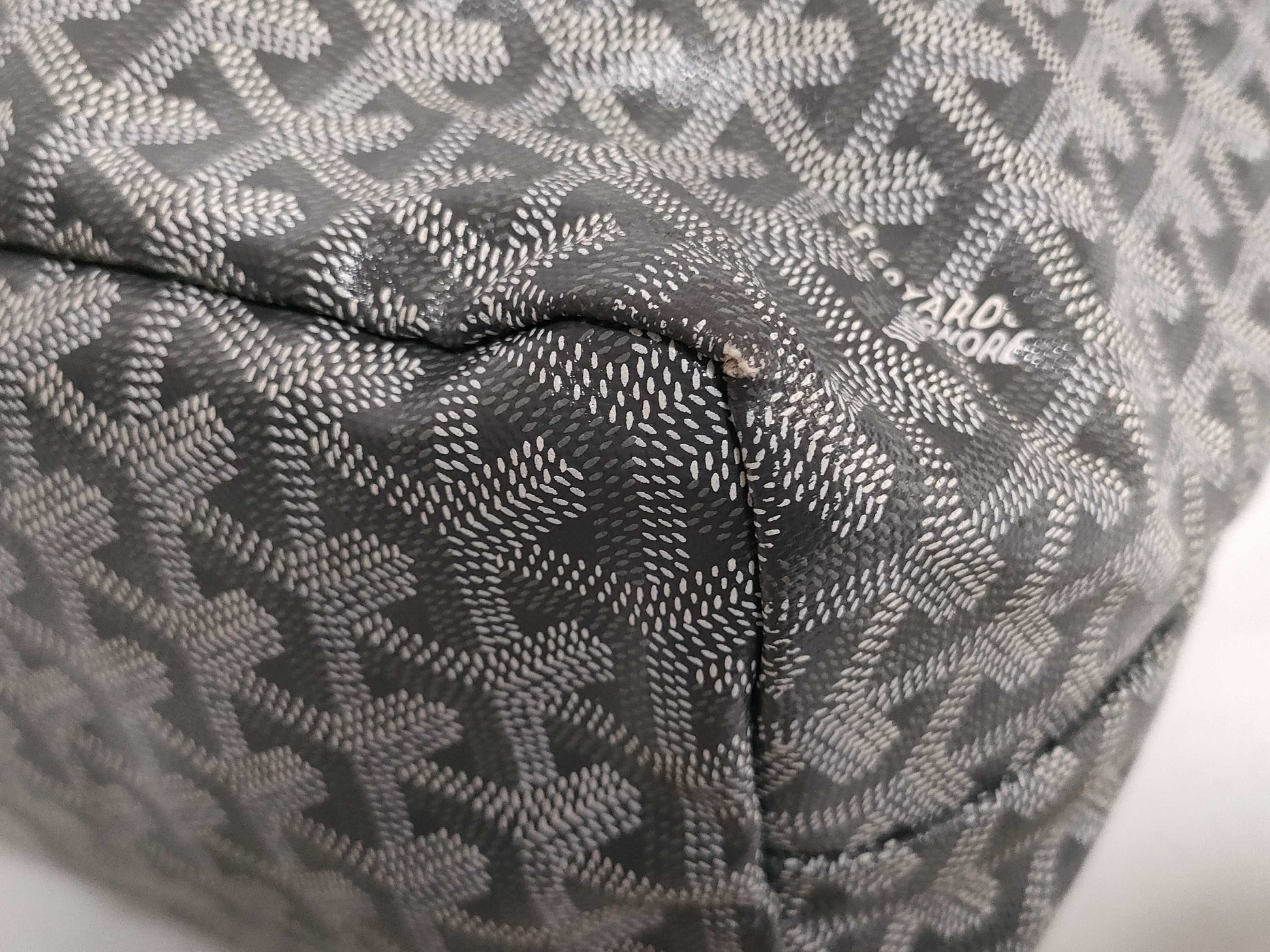 GOYARD Saint Louis PM PVC x Leather Tote Bag