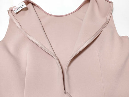 Red Valentino Heart Pocket Sleeveless Mini Dress, Size 38, Pink