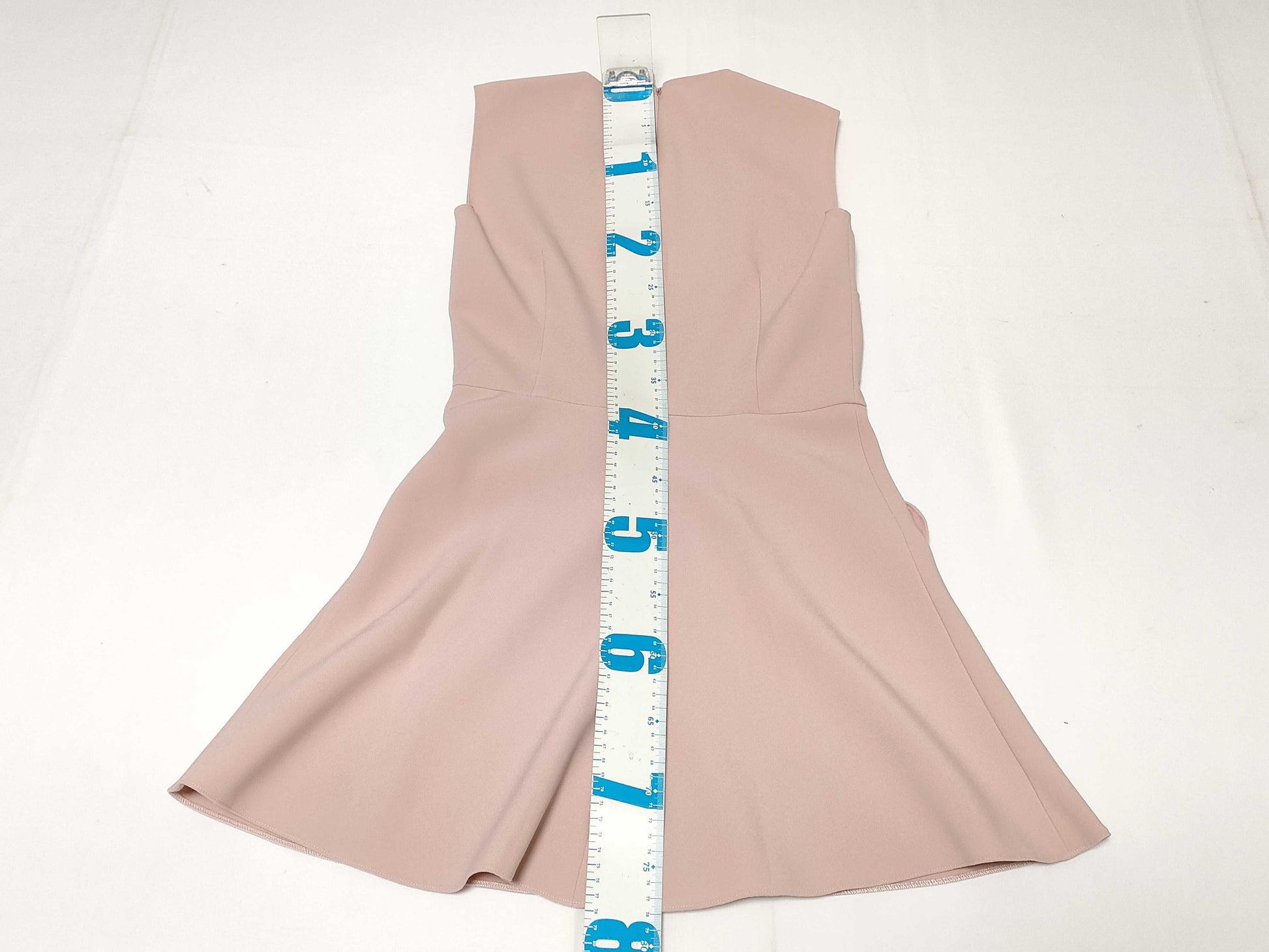 Red Valentino Heart Pocket Sleeveless Mini Dress, Size 38, Pink