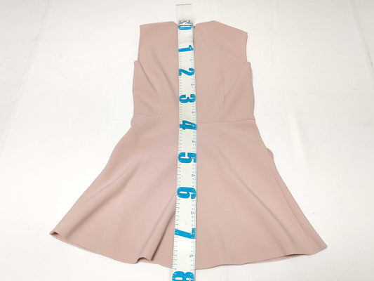 Red Valentino Heart Pocket Sleeveless Mini Dress, Size 38, Pink