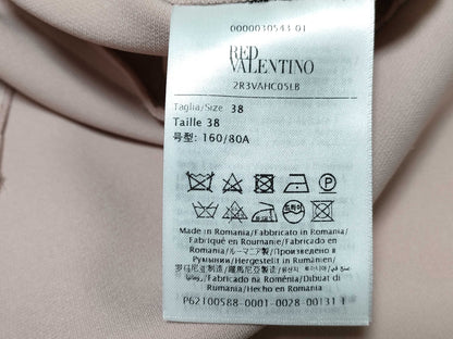 Red Valentino Heart Pocket Sleeveless Mini Dress, Size 38, Pink