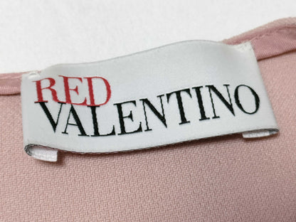 Red Valentino Heart Pocket Sleeveless Mini Dress, Size 38, Pink