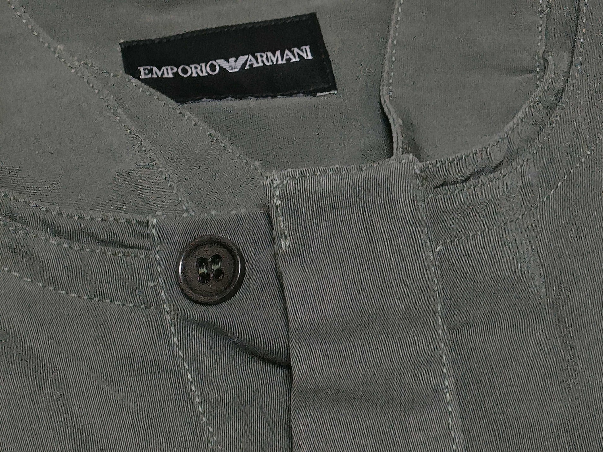 EMPORIO ARMANI EMPORIO ARMANI Shirt, Long Sleeve, Khaki, Size 52