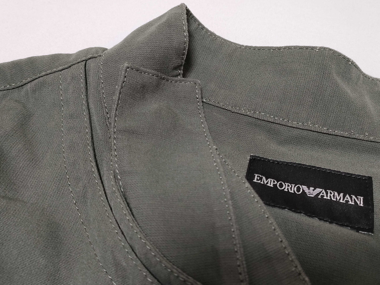 EMPORIO ARMANI EMPORIO ARMANI Shirt, Long Sleeve, Khaki, Size 52