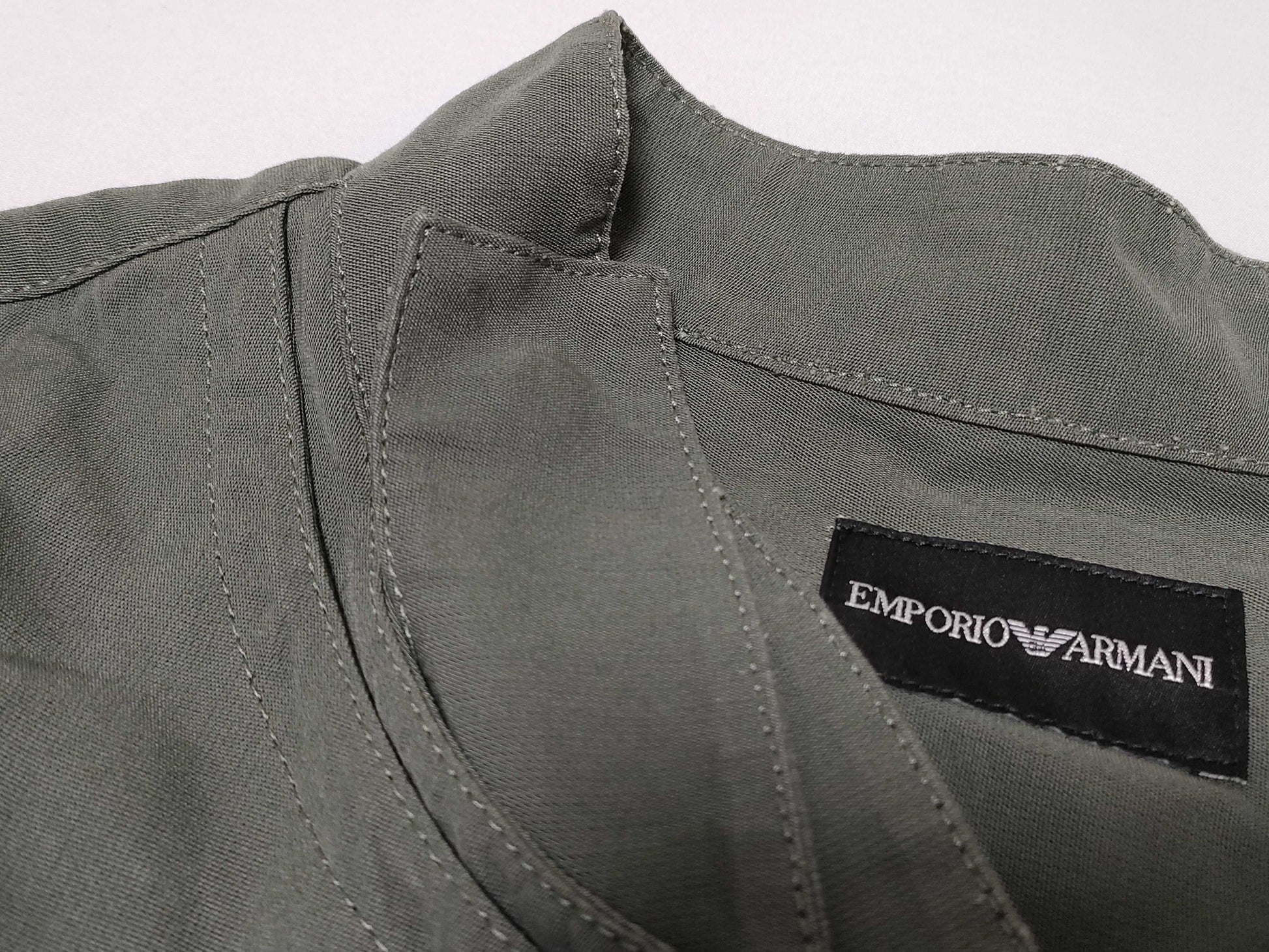 EMPORIO ARMANI EMPORIO ARMANI Shirt, Long Sleeve, Khaki, Size 52