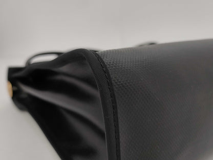 HERMES Airbag Zip PM 31 Toile H Berline Vache Hunter Black K Stamp Bag