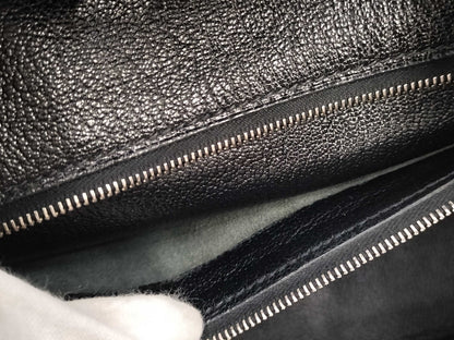 HERMES Togo Birkin 30 Black Handbag with Silver Hardware and □I Stamp