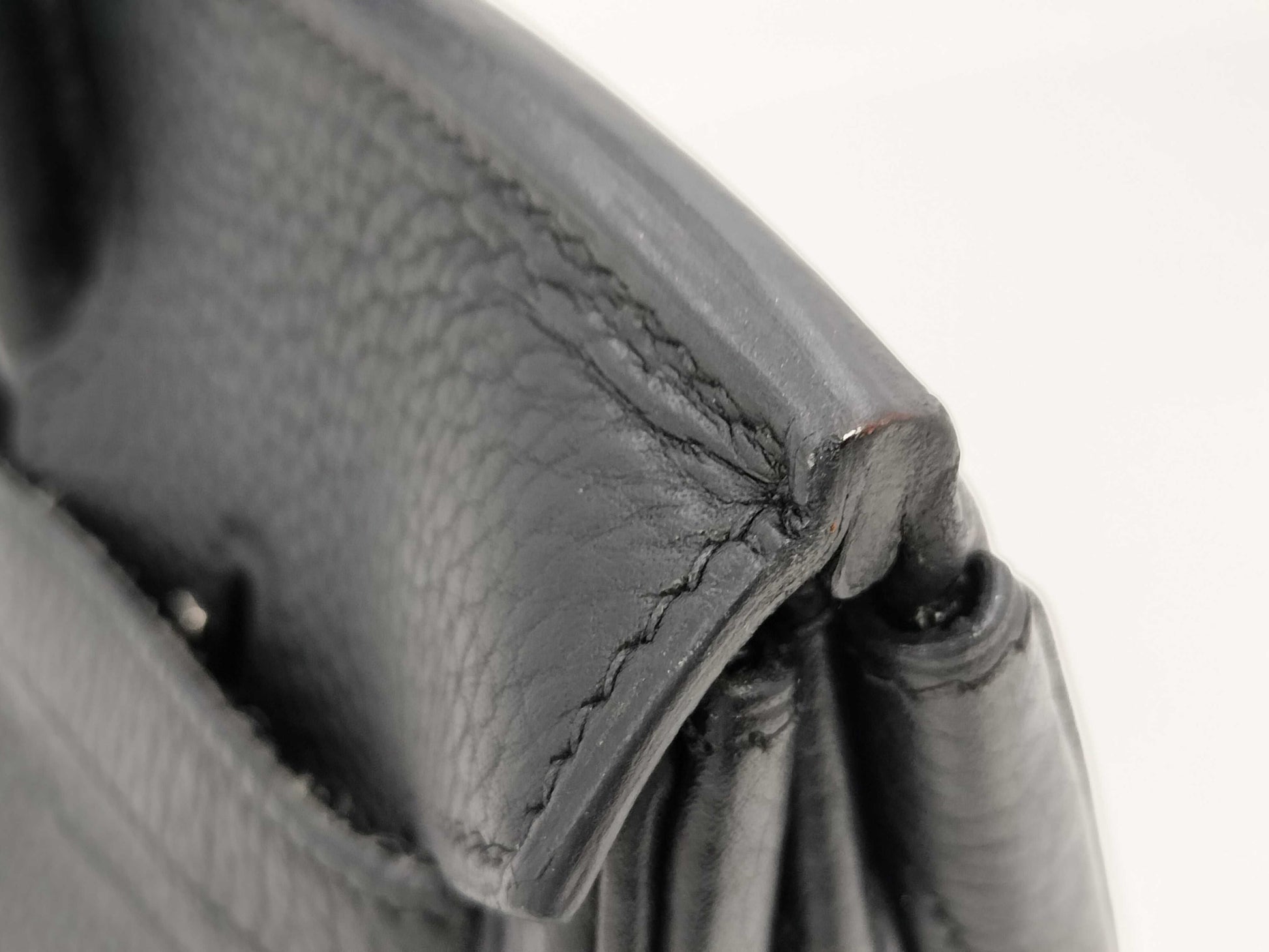 HERMES Togo Birkin 30 Black Handbag with Silver Hardware and □I Stamp