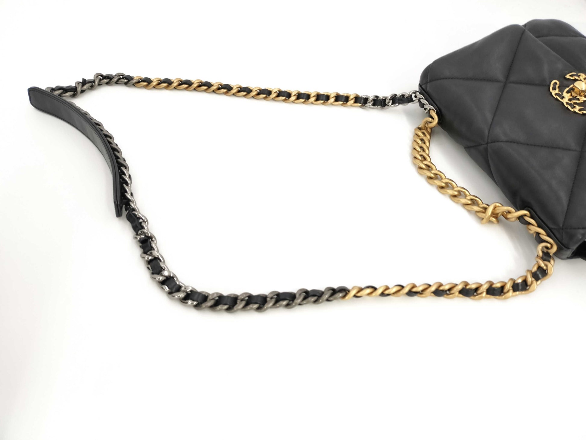CHANEL Matelasse CHANEL19 Disneuf Chain Shoulder Bag 2WAY AS1160