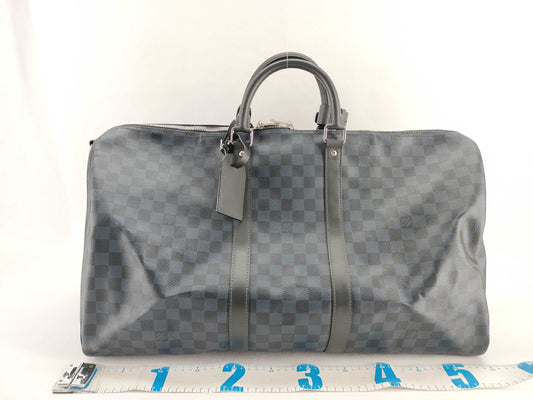LOUIS VUITTON N41536 Louis Vuitton Damier Cobalt Keepall Bandouliere 55 Boston Bag N41536