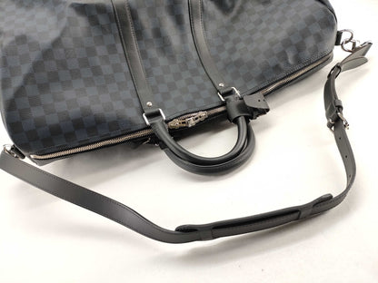 LOUIS VUITTON N41536 Louis Vuitton Damier Cobalt Keepall Bandouliere 55 Boston Bag N41536