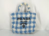PRADA PRADA Small Crochet Tote Raffia Tote Bag