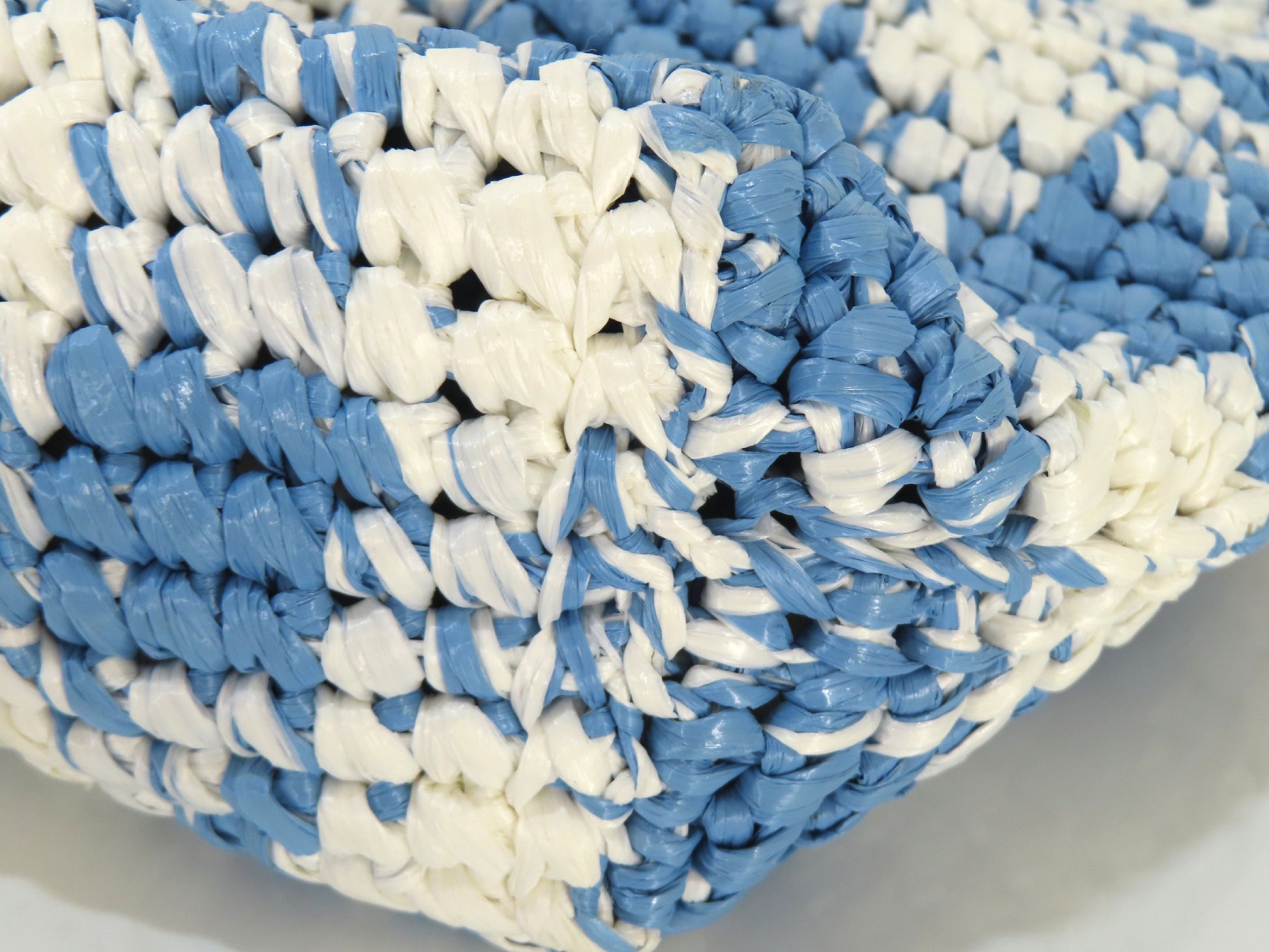 PRADA PRADA Small Crochet Tote Raffia Tote Bag