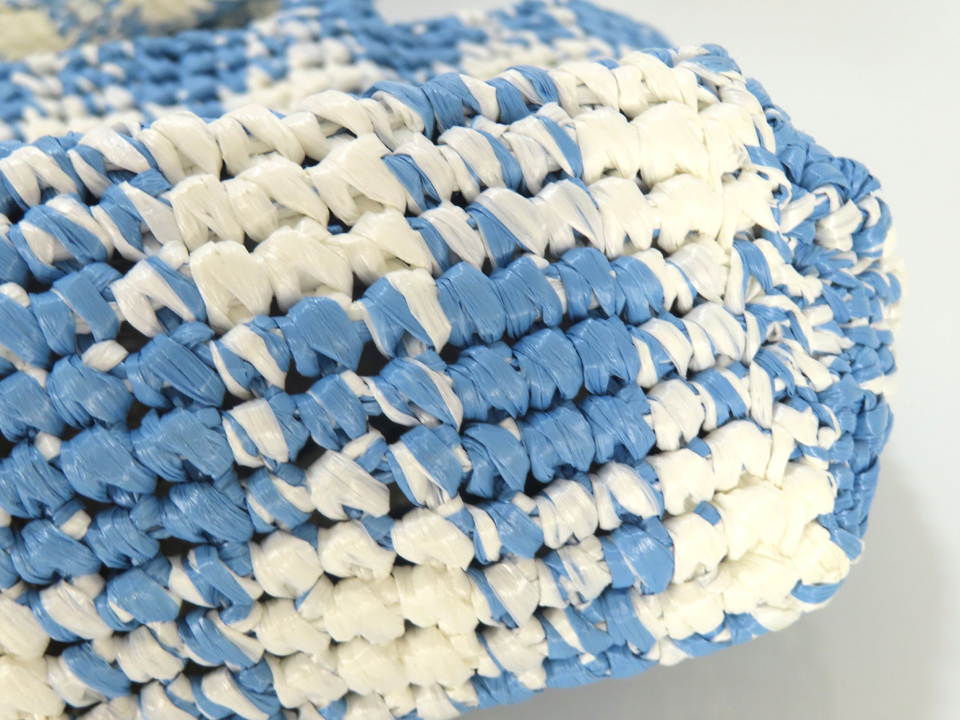 PRADA PRADA Small Crochet Tote Raffia Tote Bag