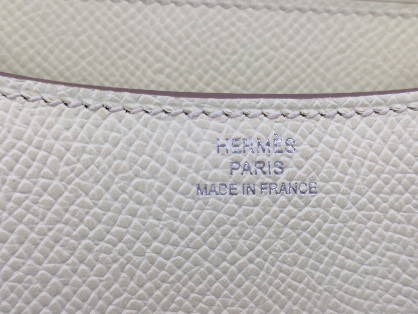 Unused HERMES Constance 19 Mini Jaune Milton Epson Silver Hardware W Stamp Shoulder Bag