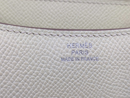 Unused HERMES Constance 19 Mini Jaune Milton Epson Silver Hardware W Stamp Shoulder Bag