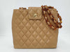 CHANEL Matelasse Turnlock Tortoiseshell Chain Tote Bag Shoulder Bag