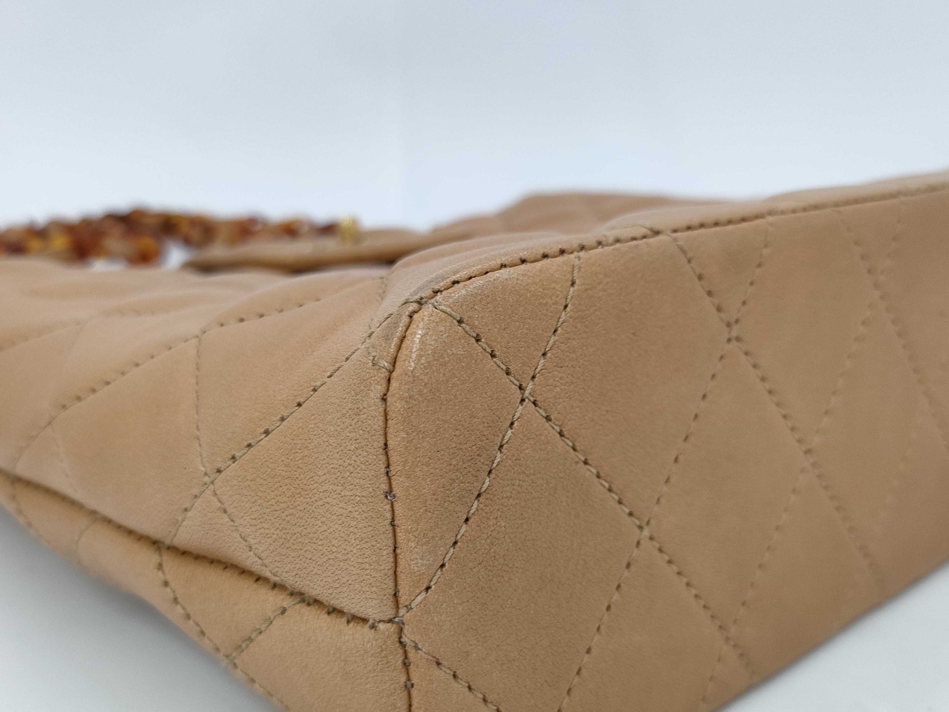 CHANEL Matelasse Turnlock Tortoiseshell Chain Tote Bag Shoulder Bag