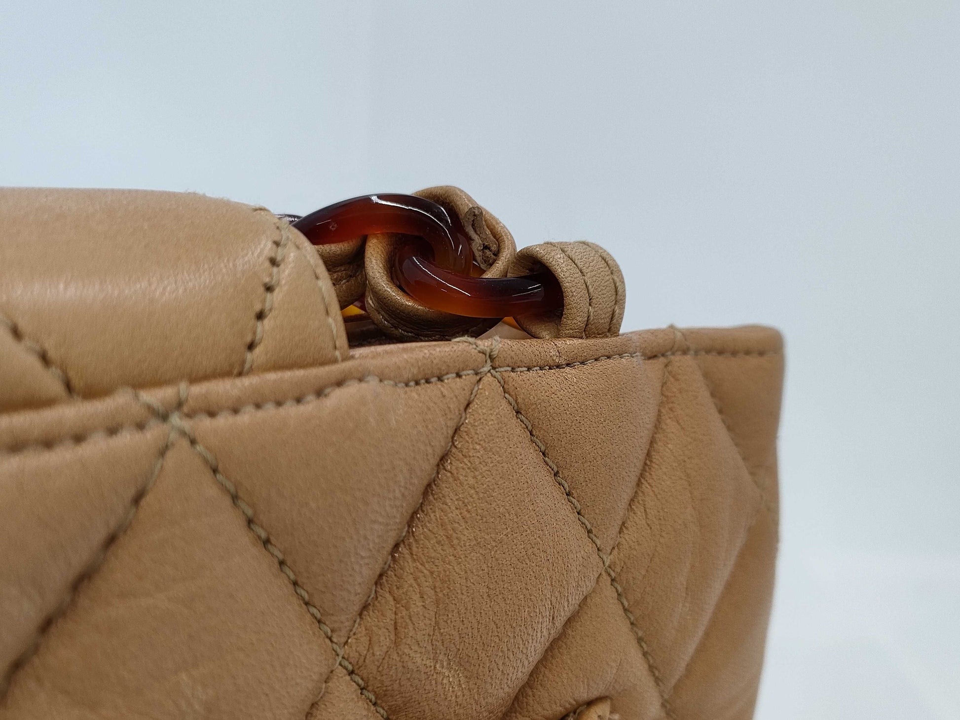 CHANEL Matelasse Turnlock Tortoiseshell Chain Tote Bag Shoulder Bag