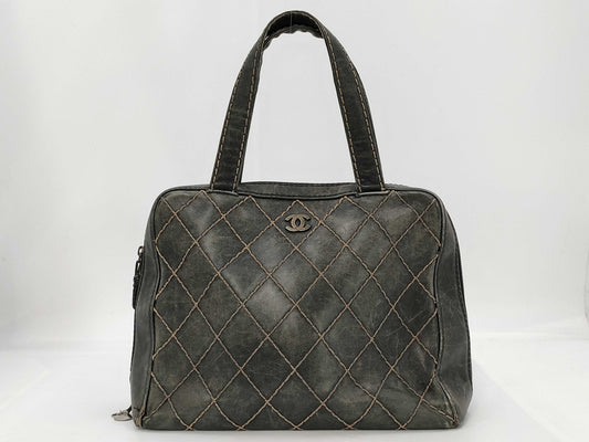CHANEL Wild Stitch Lamb Handbag