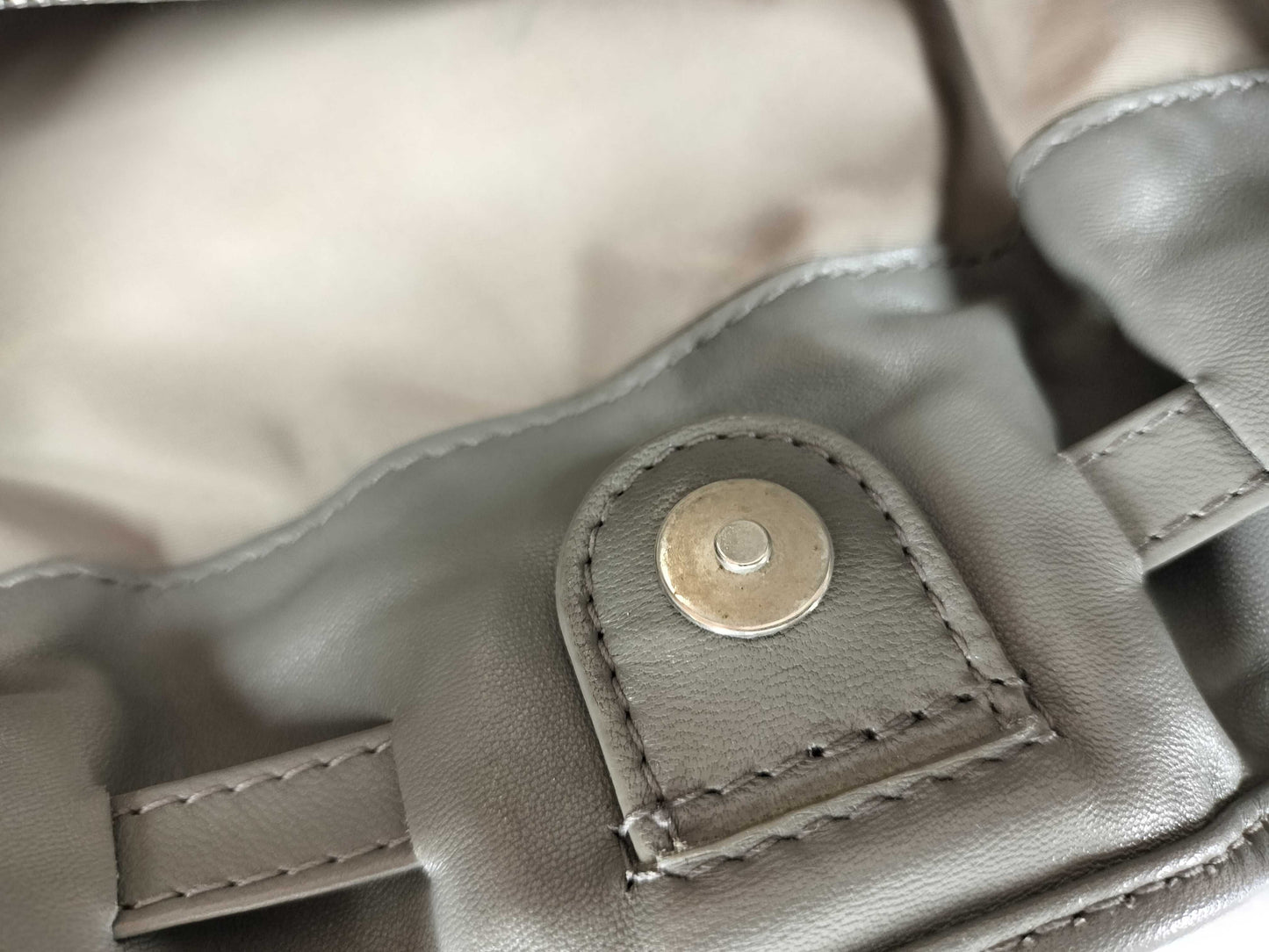 Dior Cannage Nylon Handbag/Shoulder Bag with Charm