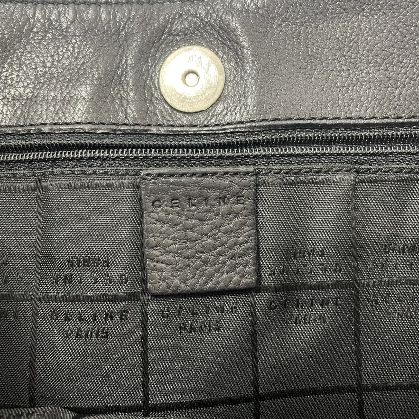 CELINE Leather Tote Bag Tote Bag