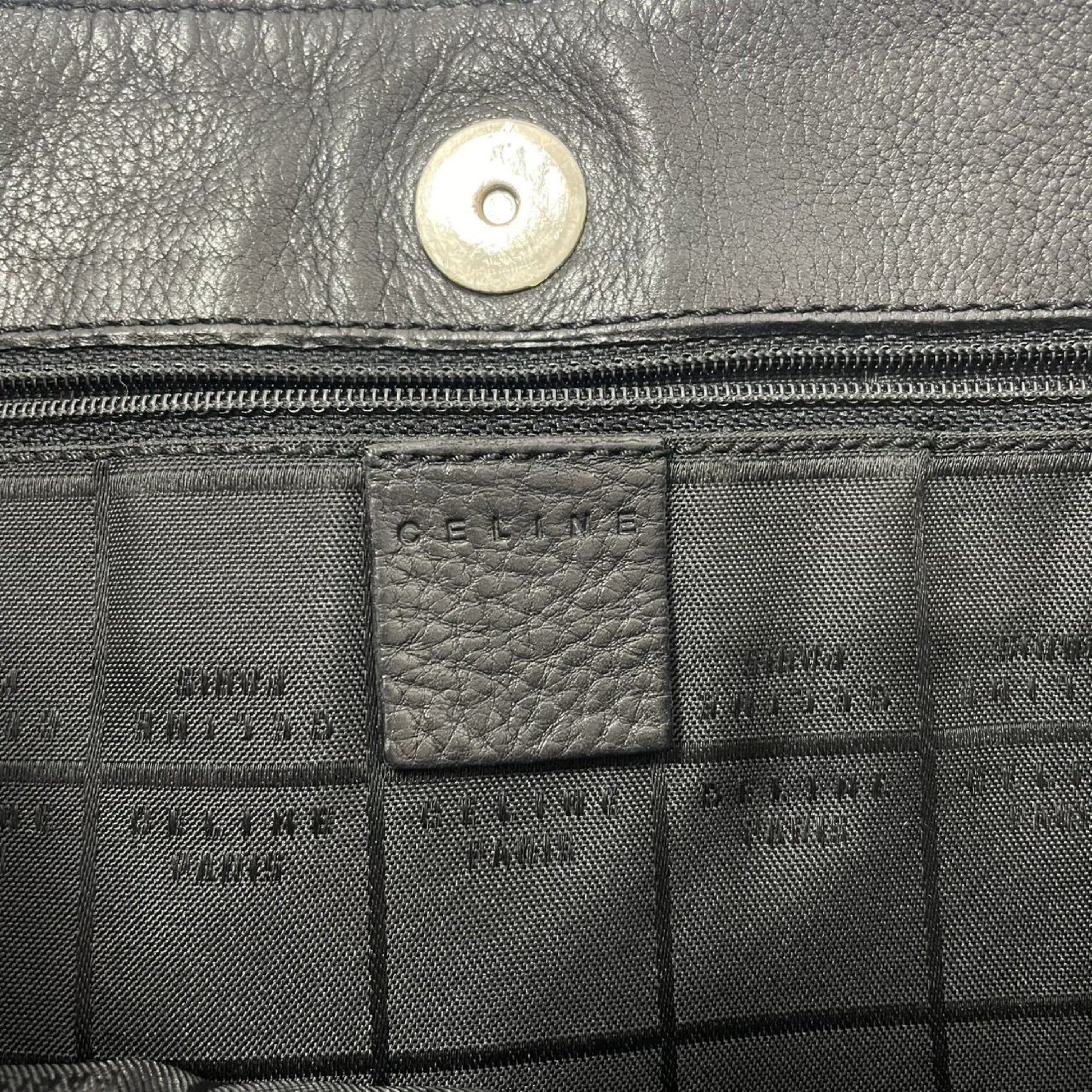 CELINE Leather Tote Bag Tote Bag