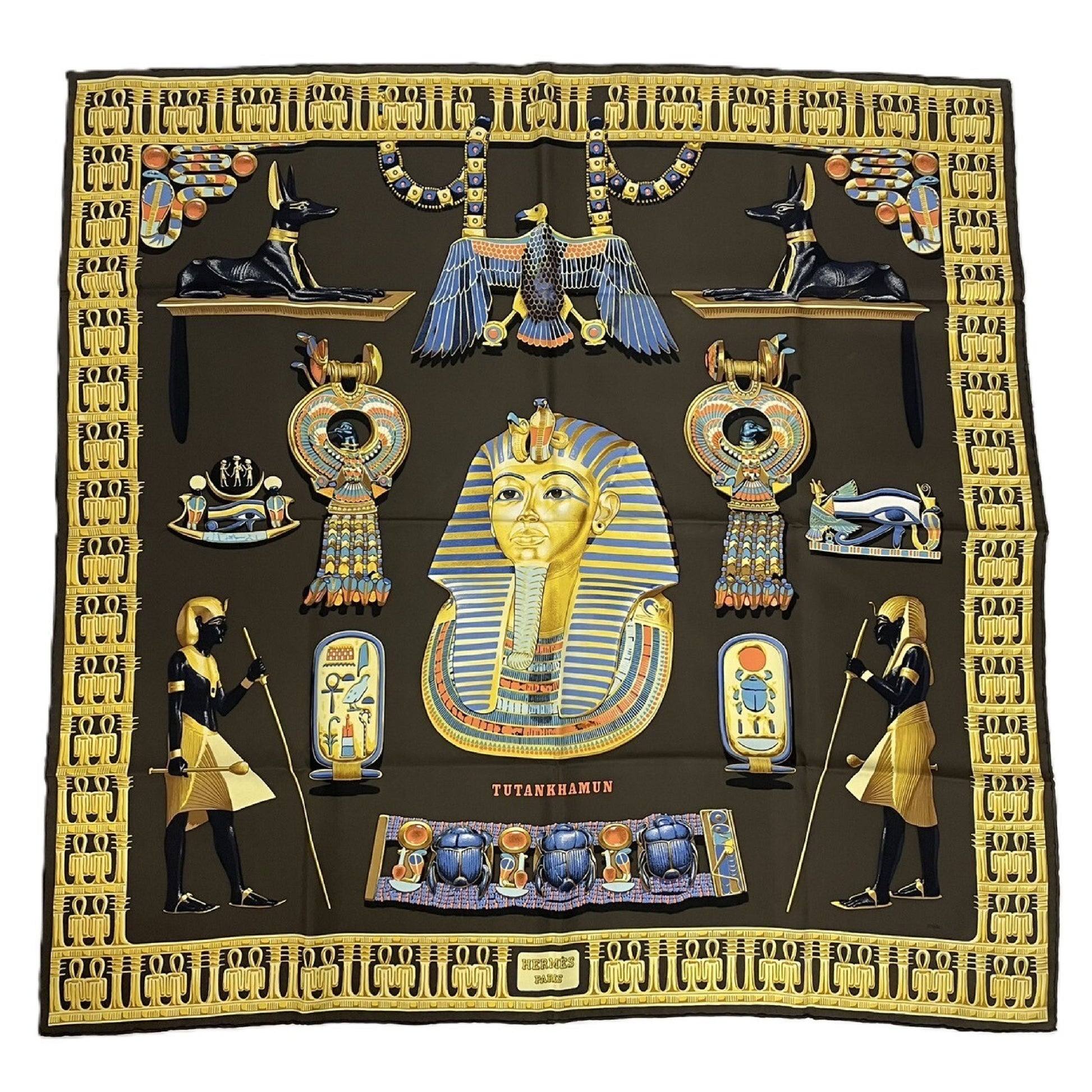 HERMES Tutankhamun scarf
