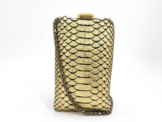 CHANEL Chanel Chain Bag Python Shoulder Bag