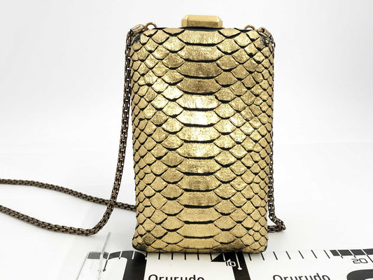 CHANEL Chanel Chain Bag Python Shoulder Bag