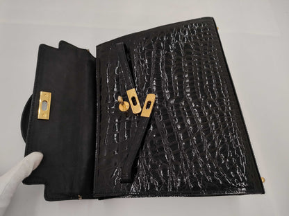 NUOVO BIDENTE Shining Crocodile 2-way Shoulder Bag/Handbag Bag