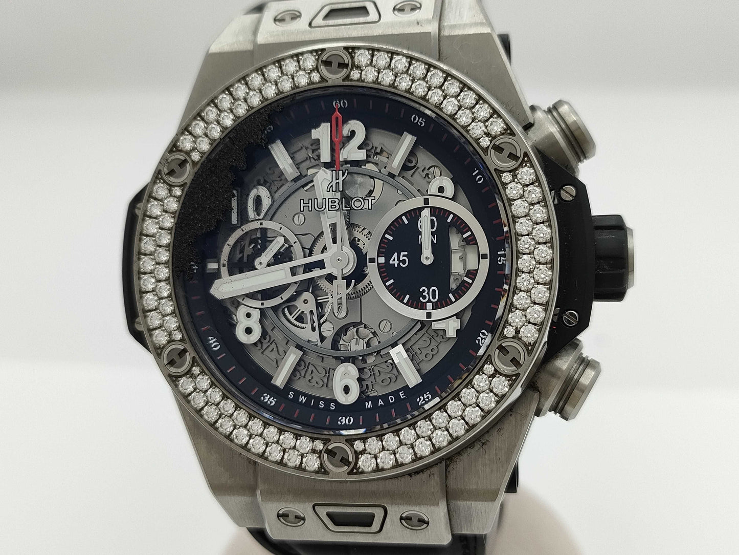 HUBLOT 411.NX.1170.RX.1104 Titanium Big Bang Unico Titanium Diamond Automatic Men's Watch 1493256