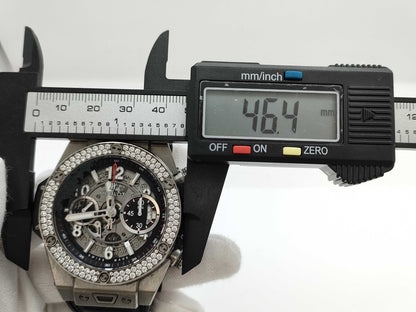 HUBLOT 411.NX.1170.RX.1104 Titanium Big Bang Unico Titanium Diamond Automatic Men's Watch 1493256
