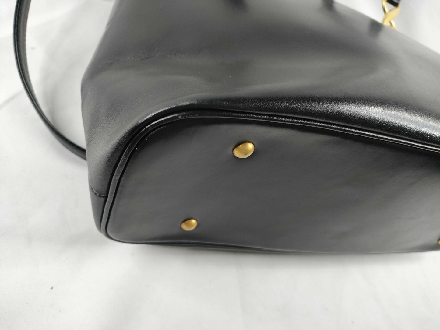 UNGARO Leather Tote Bag Black Tote Bag