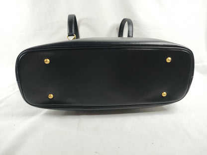 UNGARO Leather Tote Bag Black Tote Bag