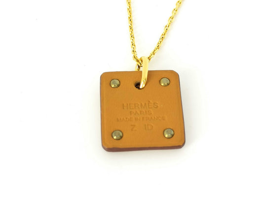 HERMES HERMES Necklace Heart Plate AS DE COEUR Playing Card Necklace