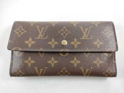 LOUIS VUITTON M 61734 Monogram Louis Vuitton Portefeuille Brazza Bi-fold Long Wallet