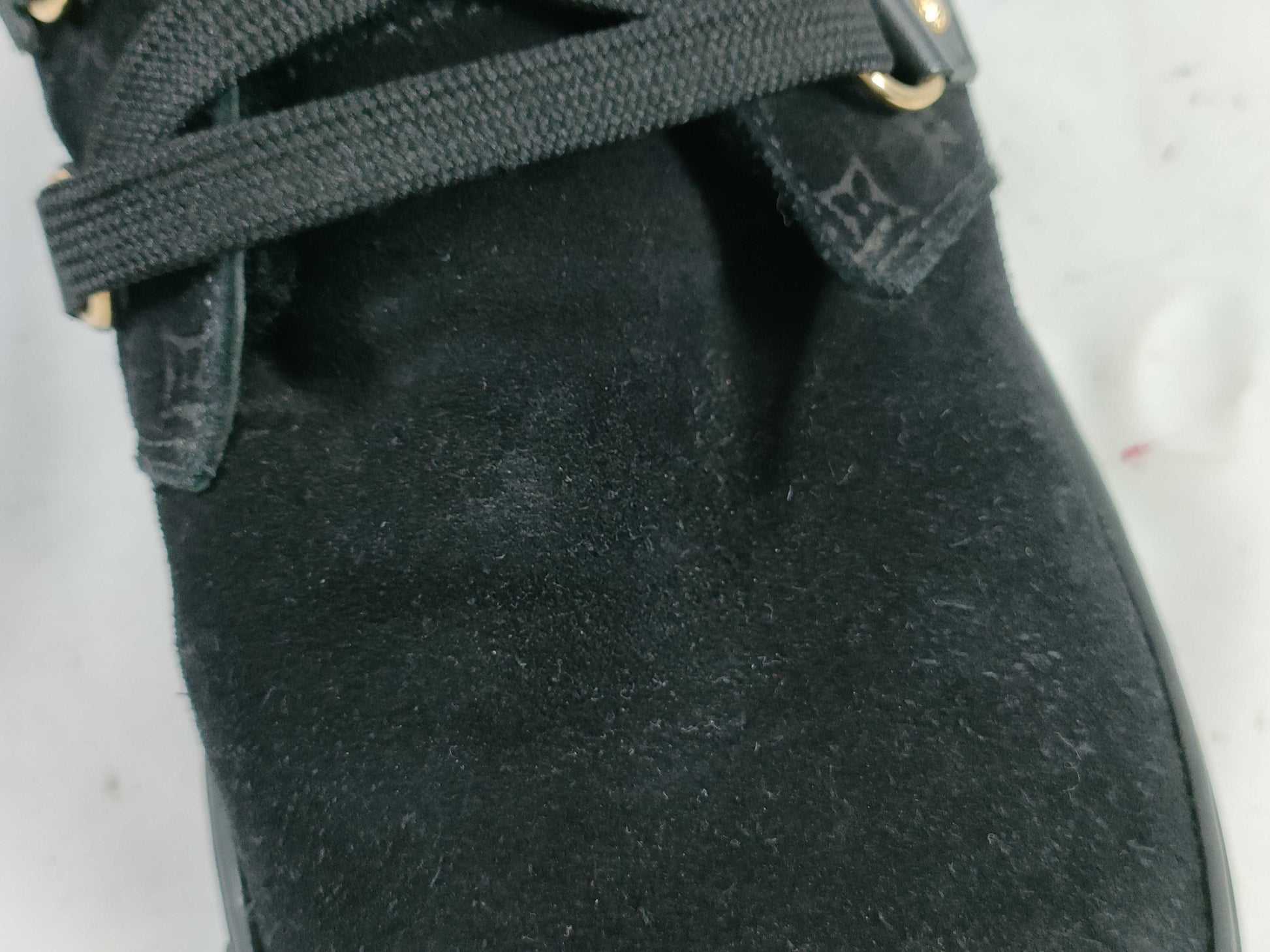 LOUIS VUITTON Louis Vuitton Women's Sneakers Black Size 37 with Dust Bag Other Shoes