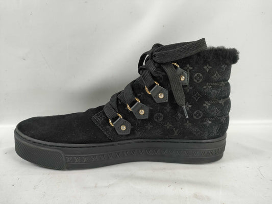 LOUIS VUITTON Louis Vuitton Women's Sneakers Black Size 37 with Dust Bag Other Shoes