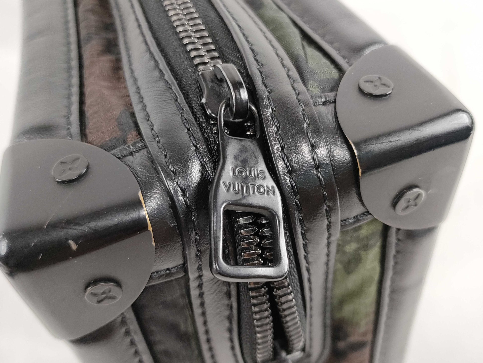 LOUIS VUITTON M 56428 Louis Vuitton LV Monogram Soft Trunk Camouflage Virgil Abloh M56428 RFID Enabled Shoulder Bag