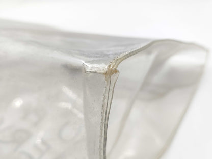 HERMES Vinyl Kelly Clear Bag Handbag