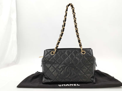 CHANEL Matelasse Caviar Skin Chain Shoulder Bag