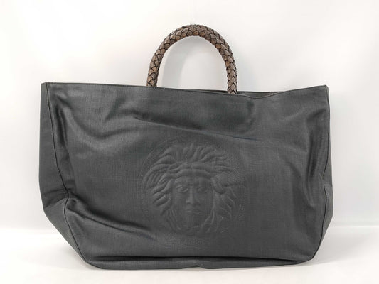 VERSACE GIANNI VERSACE Medusa Braided Handle Tote Bag Handbag