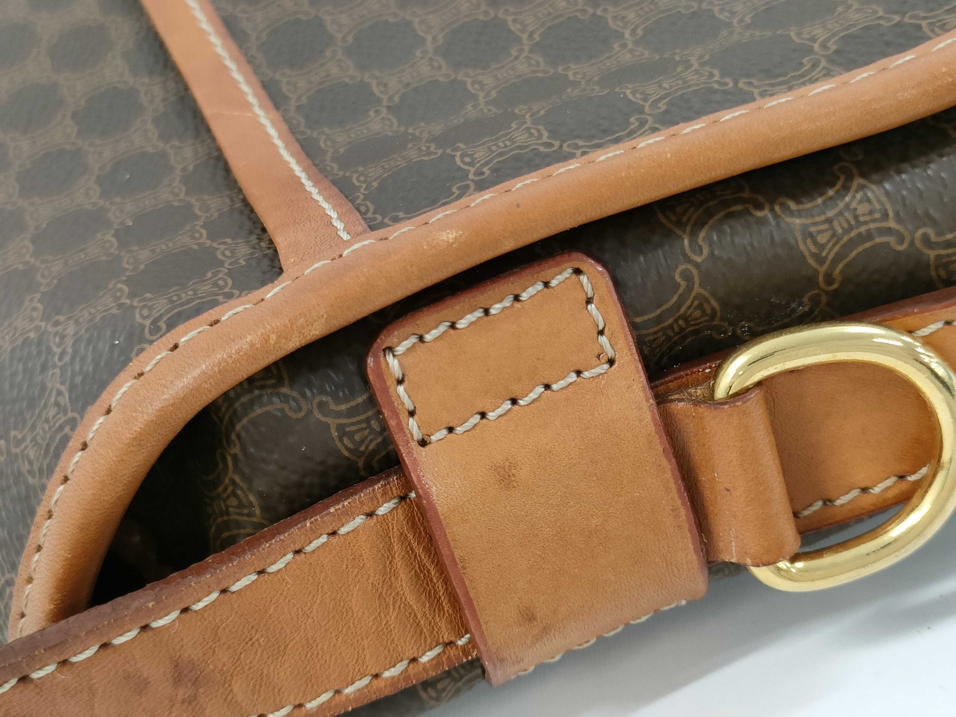 CELINE Macadam Shoulder Bag