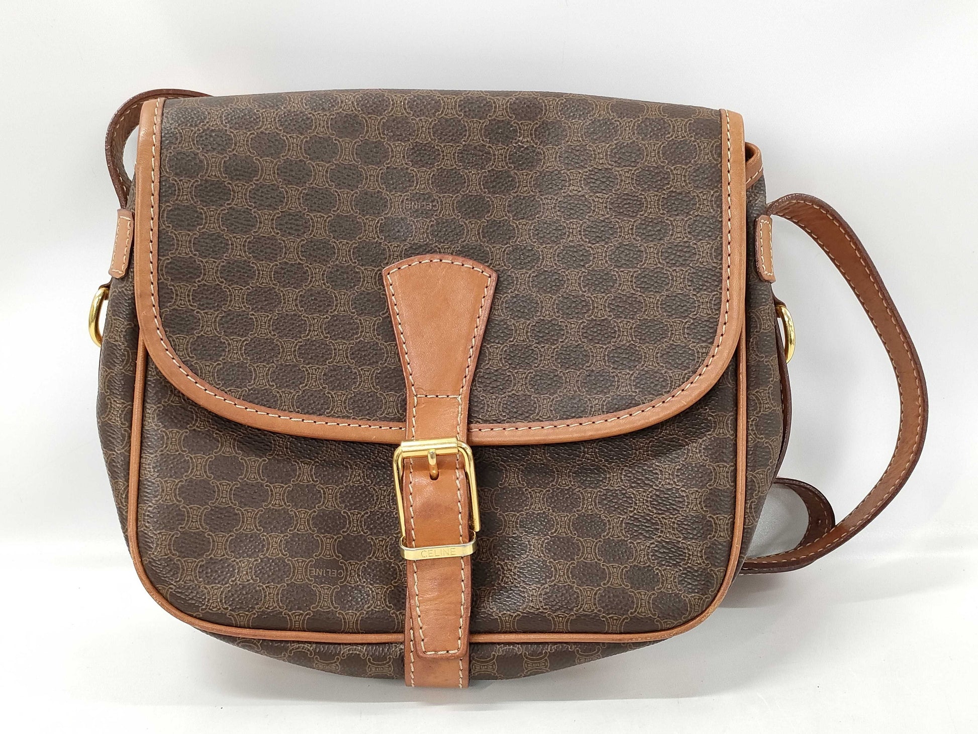 CELINE Macadam Shoulder Bag