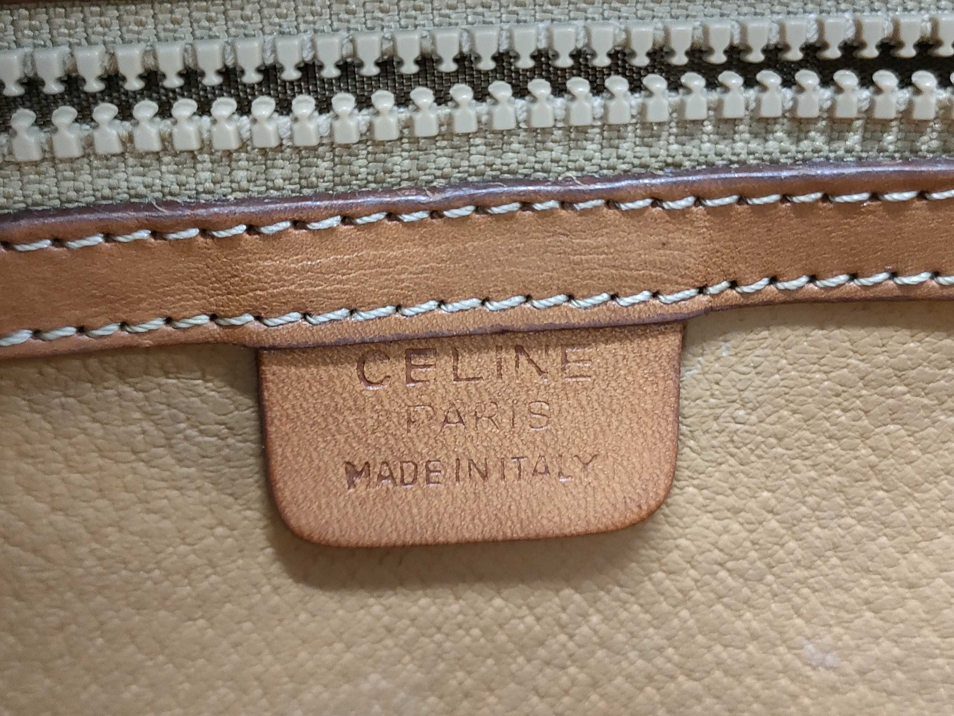 CELINE Macadam PVC Triomphe Flap Shoulder Bag