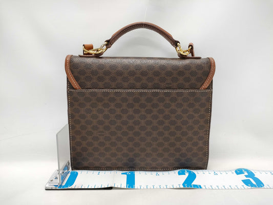CELINE Macadam PVC Triomphe Flap Shoulder Bag